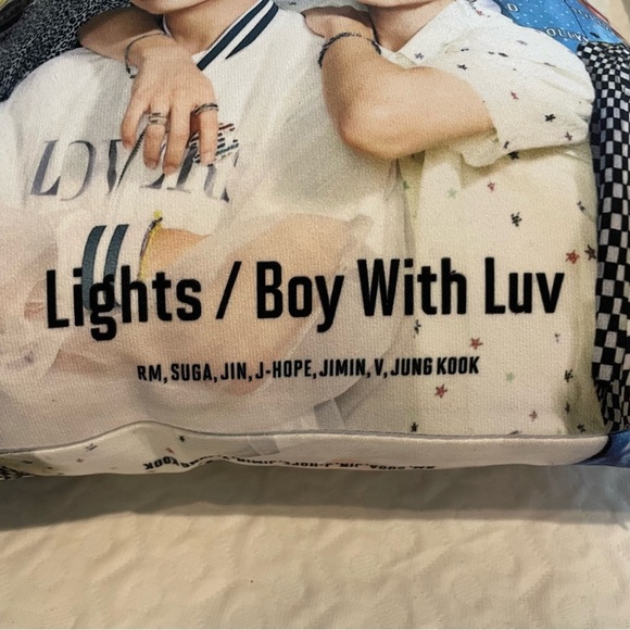 BTS Lights / Boys with Luv Decorative Throw Pillow RM Suba Jin J-Hope Jimin V - Picture 3 of 8